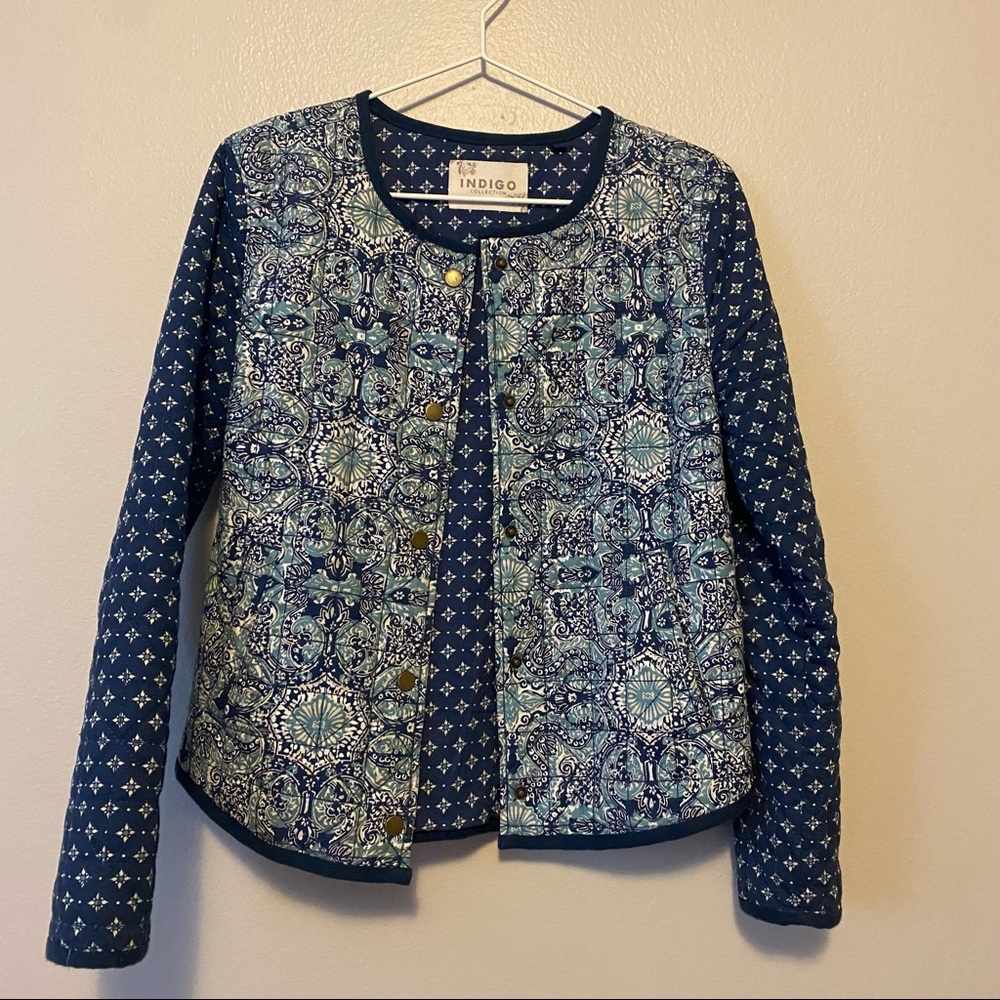 Cotton Bomber Sweater Jacket Cardigan Button Front/Pockets | Size S
